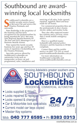 SOUTHBOUND LOCKSMITHS Pic 2 - Southbound Locksmiths 2015 On The Coast feature