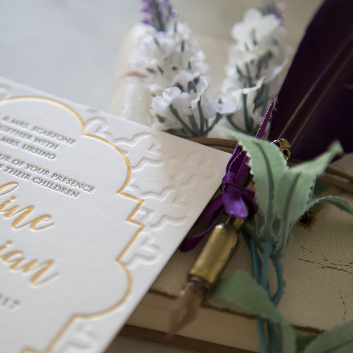 A Whimsical Box Pic 1 - A Whimsical Box Affordable Letterpress Foil Press Digital Printing Wedding Invitations