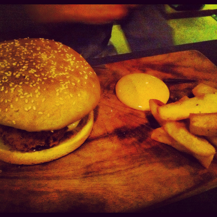 Panama House Pic 2 - A very tasty burger No need for cutlery use your hands and enjoy