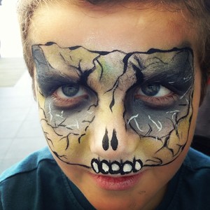 True Colours Face Painting Pic 5 - boy skullmonster face painting