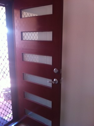 Patrick's Professional Building & Maintenance Pic 2 - Doors locks replaced and painted