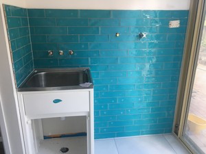 Above & Beyond Tiling Pic 4 - Laundry SplashbackHelensvale