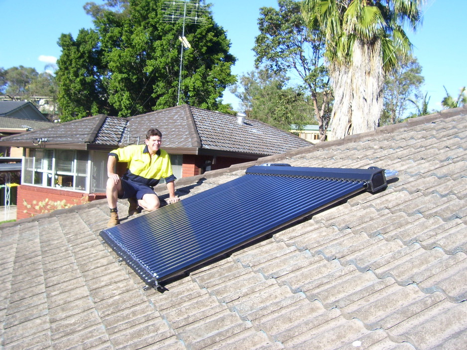 SW Plumbing Services Pic 1 - a 30 tube apricus solar hot water collector newly installed