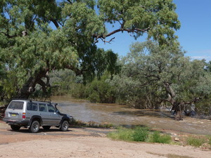 Cunnamulla Riverside Caravan Park Pic 3 - Cunnamulla The Weir in Flood