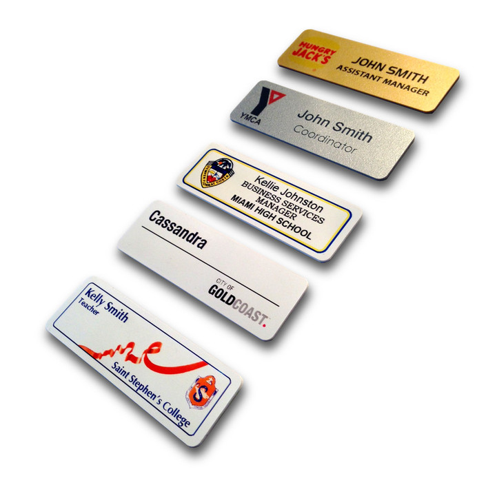 Gold Coast Trophies & Engraving Pic 1 - Our thermal digital printed PVC namebars are the most durable namebar on the market and we offer super fast production even same day