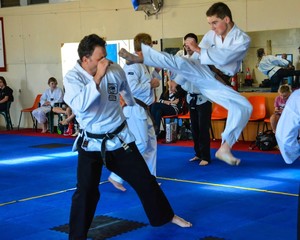 South East Australian Taekwondo Pic 4 - Jumping turning kick