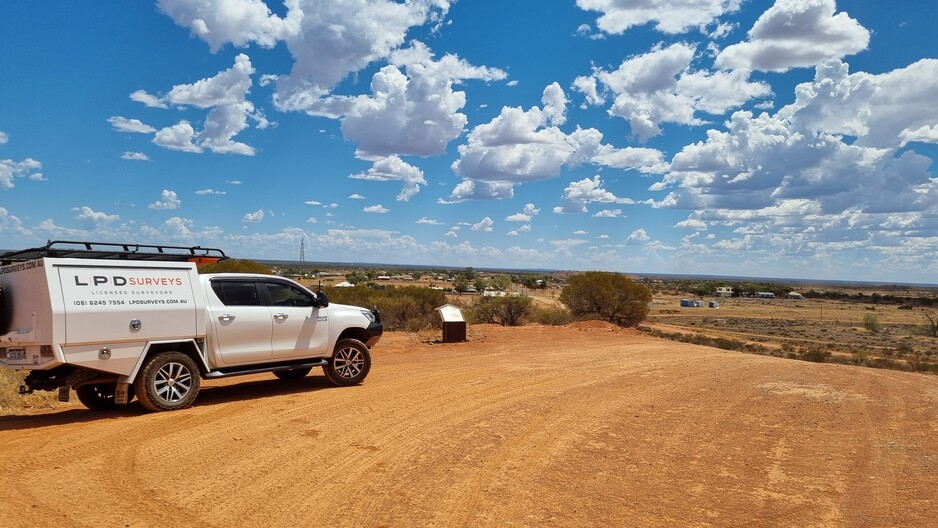 LPD Surveys Pic 1 - Boundary set out in Menzies