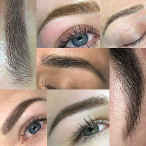 Morgan Harris Beauty Pic 4 - Brow cosmetic tattoo hairstokes feathering ombre mist powder combination brows