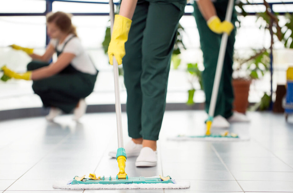 Kingfisher Cleaning Pic 1 - Kingfisher Cleaning employees cleaning a house in Brisbane