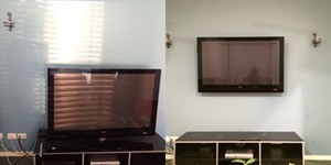 Noble Electrical & Data Pic 5 - What a difference wall mounting a TV can make