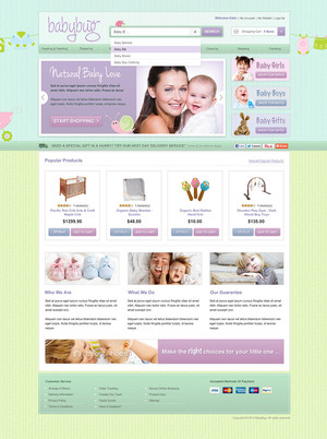 Big Blue Roo Design Studio Pic 3 - Baby Bug eCommerce