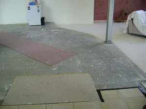 The Building & Maintenance Specialist Pic 4 - before middle rsj beam moved accross floor levelled