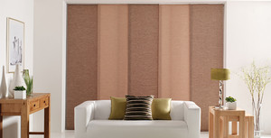 Aesthetic Blinds and Design Pic 5 - Panel Glides great for sliding doors Make it interesting with contrast colours