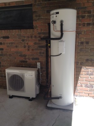 Melbourne Hot Water Pic 5 - Sanden heat pump with 300L storage tank