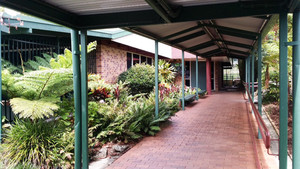 Mudgeeraba Special School Pic 4 - Lovely gardens line all the walkways at Mudgeeraba Special School