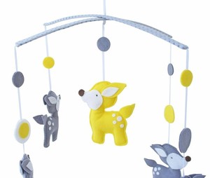 Always Me Pic 3 - Grey and Yellow Deer Mobile is a gorgeous addition to your babys nursery room