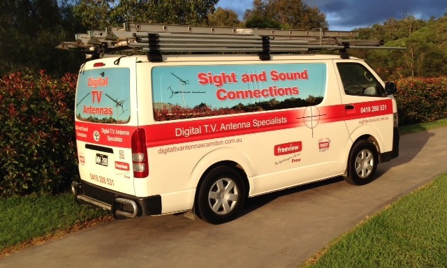 Sight and Sound Connections - Television Antenna Services Pic 1 - Fully Stocked Van Quote And Install On The Same Day