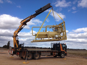 Walkabout Services Pic 1 - Semi Truck Crane Hire Services in Brisbane