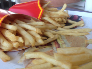 McDonald's Pic 2 - How much fat would a chip packet chop if a chip packet could chop fat