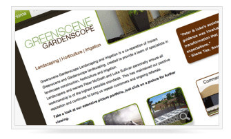 Red Planet Design Pic 1 - Example of a website for local landscapers content managed