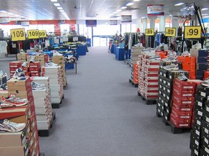 Sportspower Super Warehouse Pic 2 - Pallets of shoes at factorydirect pricing