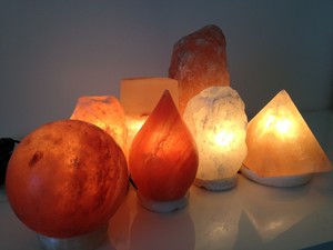 Salt Serenity Pic 3 - A sample of our Himalayan salt lamps