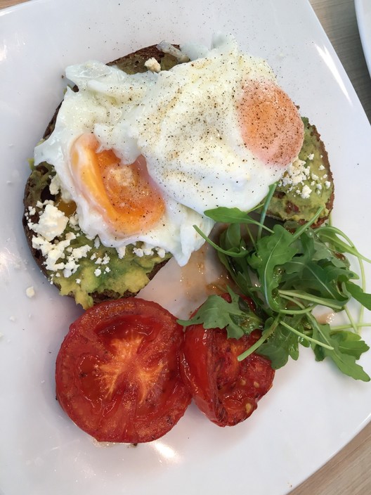 42nd Street Cafe Pic 1 - Smashed avocado on rye