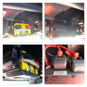 Driven Auto Electrics Pic 4 - This 2015 Ford Ranger dual battery install fits in perfectly under the vehicle and remains charged at all times thanks to the DCDC charger and solar