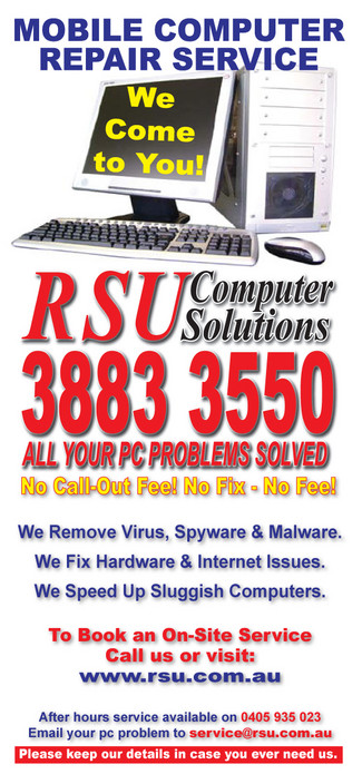 RSU Computer Solutions Pic 1 - RSU DL Flyer