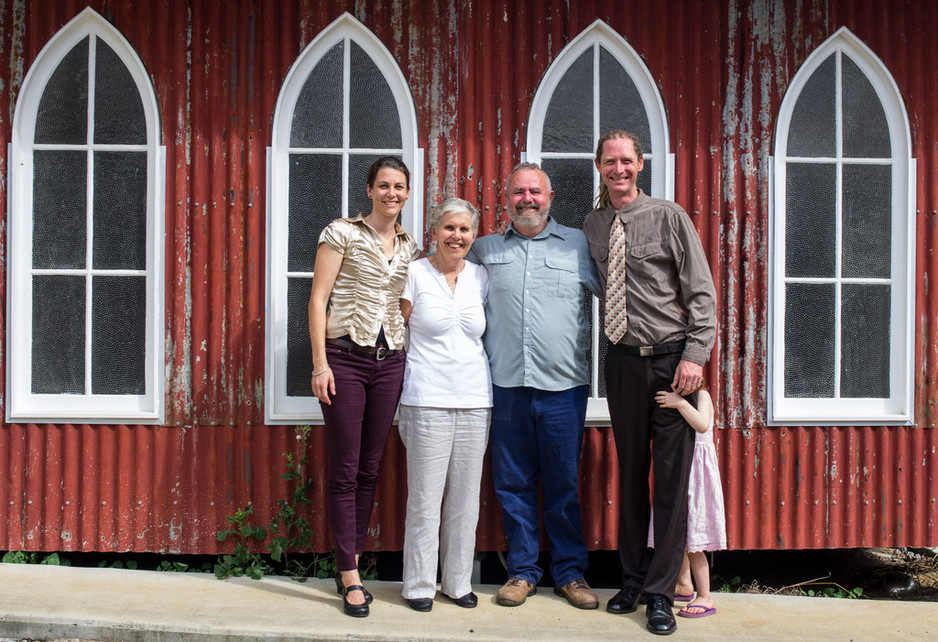 Natural Bridge Medical Centre Pic 1 - Out the front of our brand new country practice with Dr Lotte Verhoef Dr Margaret Buring our Practice Manager Counsellor David Burke and our nurse Steve Conn