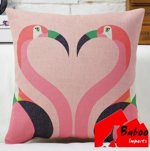 Baboo Imports Pic 2 - Pink Flamingos Cushion Baboo Imports