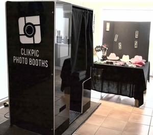 Clikpic Photo Booths PTY LTD Pic 2 - Clikpic Photo Booth Our Traditional Enclosed Booth Photo Booth Hire