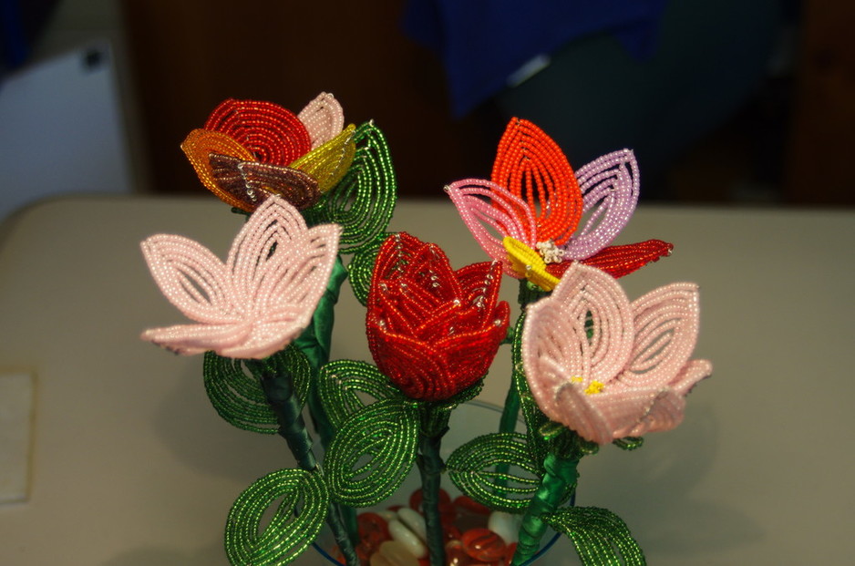 BeadyBiz Pic 1 - French Beaded Flowers