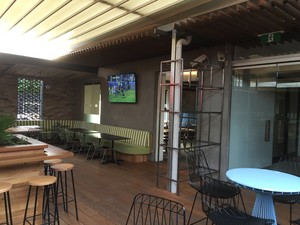 Mada Painting Service Pic 4 - Pub terrace completed