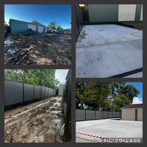 Frezno Enterprises Pty Ltd Pic 3 - Earthworks retaining wall drainage and replacement stormwater plumbing plus concrete by Frezno So easy to work with