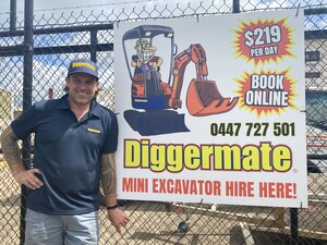 Diggermate Mini Excavator Hire Palmerston Pic 5