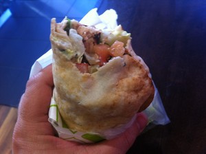 Extreme Pita Pic 4 - The first bite satisfying enough