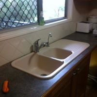 Taps N Toilets Plumbing Services Pic 2 - old sink to new without changing bench top