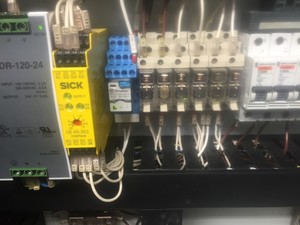 Freeman Electrical Pic 2 - Fault finding Printer call relay on Propac industrial packaging machine at a food processing plant