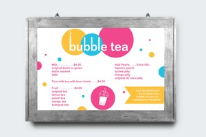 Allround Creatives Pic 2 - Bubble Tea TV Menu