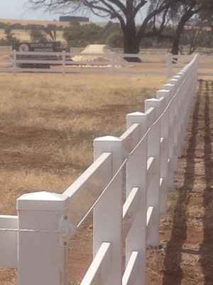 Whiteline Fencing Pic 5 - PVC Fencing 1200mm high With Electric