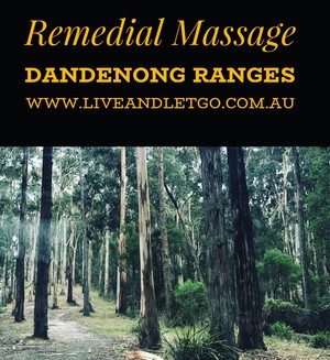 Live and Let Go Massage Therapy Pic 2 - Mobile Massage available in the Dandenong Ranges or book in the relaxing and cozy clinic in Belgrave