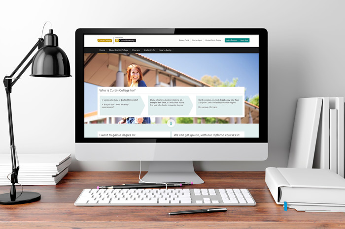 Get With The Brand Pic 1 - Website Design for Curtin College