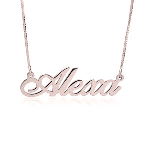 Fashion Jewellery Australia Pic 4 - Classic Name Necklace Rose Gold