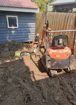 Plumber Anytime Pic 4 - Broken drain dug up and repaired that was blocked from tree roots in Williamstown after customer needed an emergency plumber