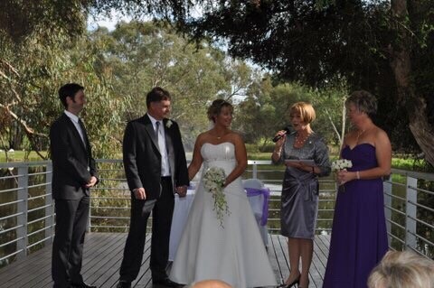 Select Celebrant Pic 1 - Vanessa and Wally at The Mallard Duck a beautiful summer wedding