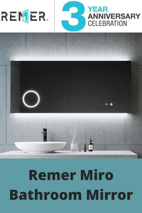 Remer Pic 1 - Remer Miro Bathroom Mirrors With a LED light touch sensor and backlight it is one of the best products from our collection It takes the range of LED Bluetooth mirrors to an entirely new level