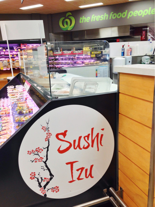 Woolworths Pic 1 - Fresh sushi stall inside Woolworths