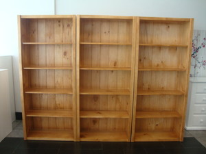 Good Wood Furniture Pic 5 - Solid Pine Bookcases Locally made Made to Measure