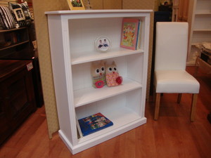 Good Wood Furniture Pic 3 - White federation bookcase with adjustable shelves Made to measure